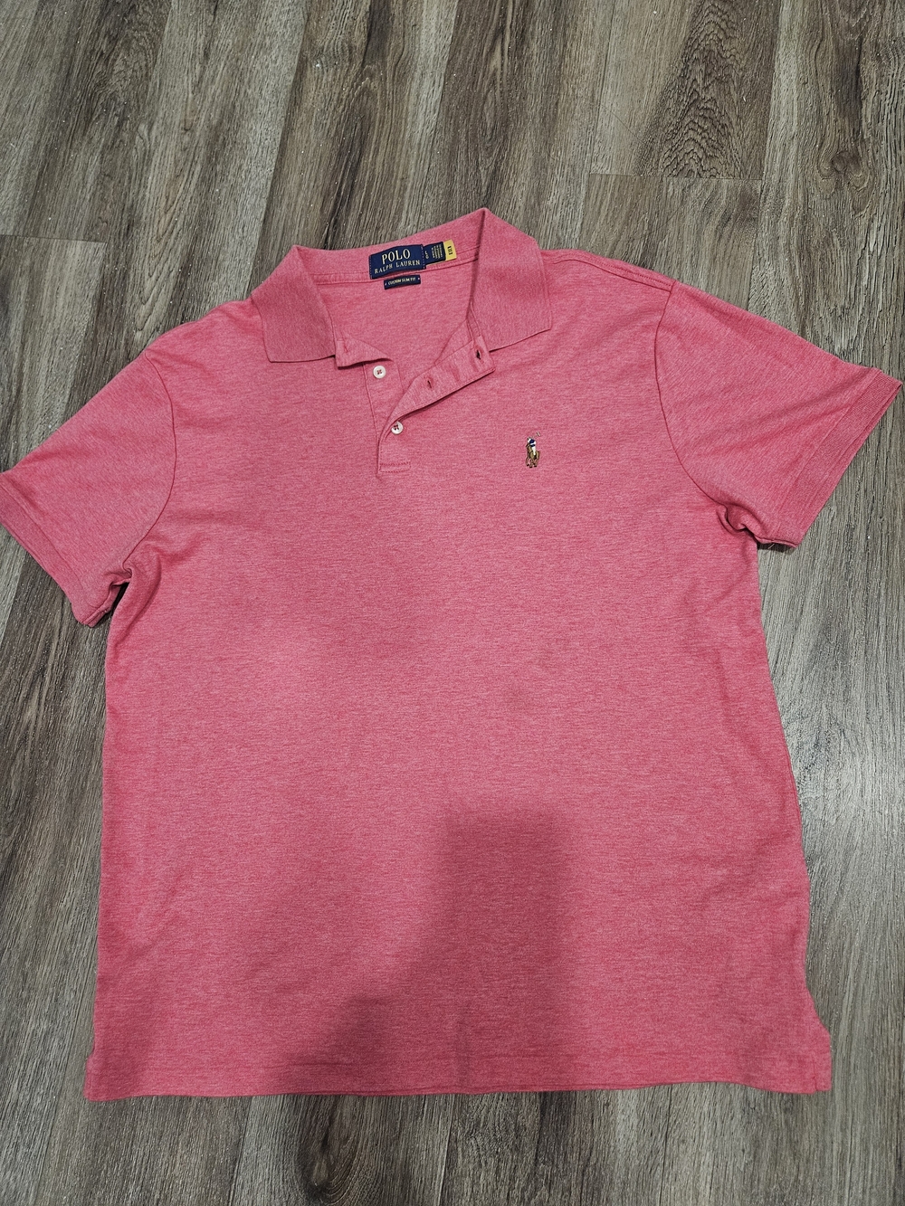 Polo by Ralph Lauren Men's Red Heather Polo Shirt